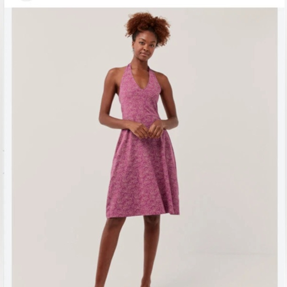 Pact Pink Backless Dress